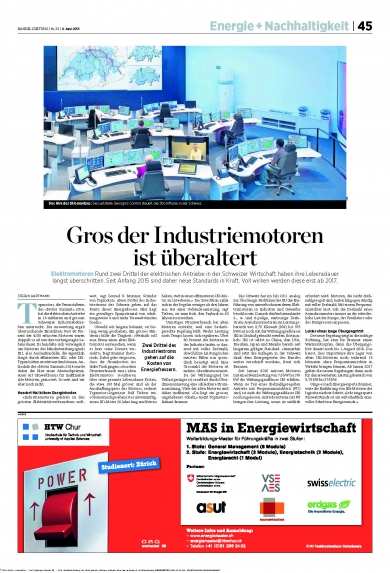 «Gros der Industriemotoren ist überaltert» (Handelszeitung 23/15)