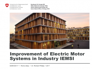 “Improvement of Electric Motor Systems in Industry (IEMSI)” (EEMODS'17/ppp)